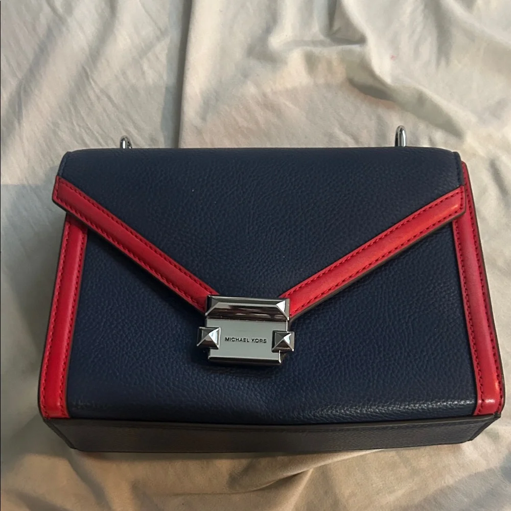 Michael Kors Crossbody Bag in Navy and Red